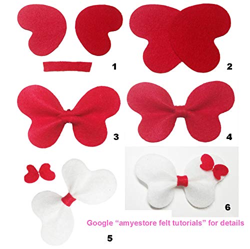 HipGirl Black Felt Sheets for Crafts and Art 9x12 Acrylic Sheets 6PC Gift Wrapping Supplies and Fabric Felt for Sewing and Halloween Costumes - View 3 of 9