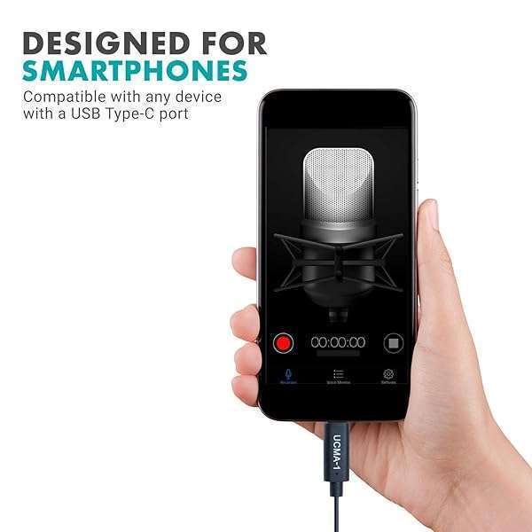 Movo Buy Movo UCMA-1 3.5mm TRS to USB-C Microphone Adapter for Samsung, Pixel, Moto, iPad Pro & More - View 3 of 8