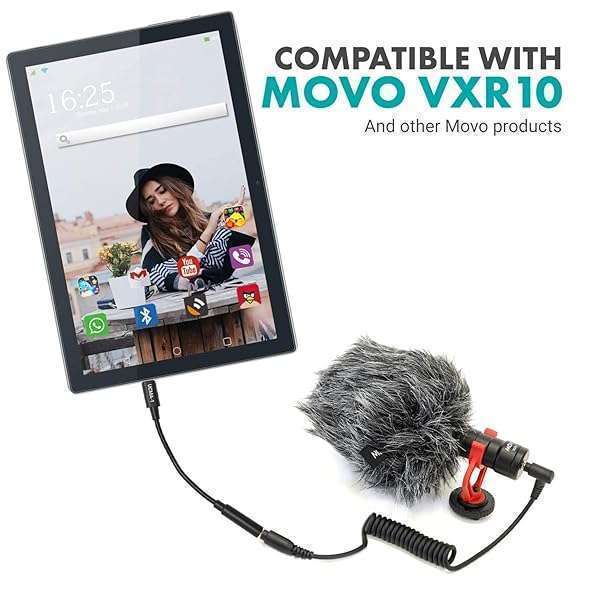 Movo Buy Movo UCMA-1 3.5mm TRS to USB-C Microphone Adapter for Samsung, Pixel, Moto, iPad Pro & More - View 7 of 8