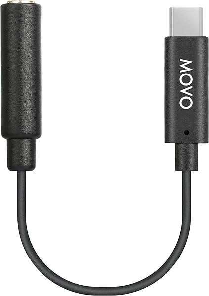 Movo Buy Movo UCMA-1 3.5mm TRS to USB-C Microphone Adapter for Samsung, Pixel, Moto, iPad Pro & More - View 2 of 8