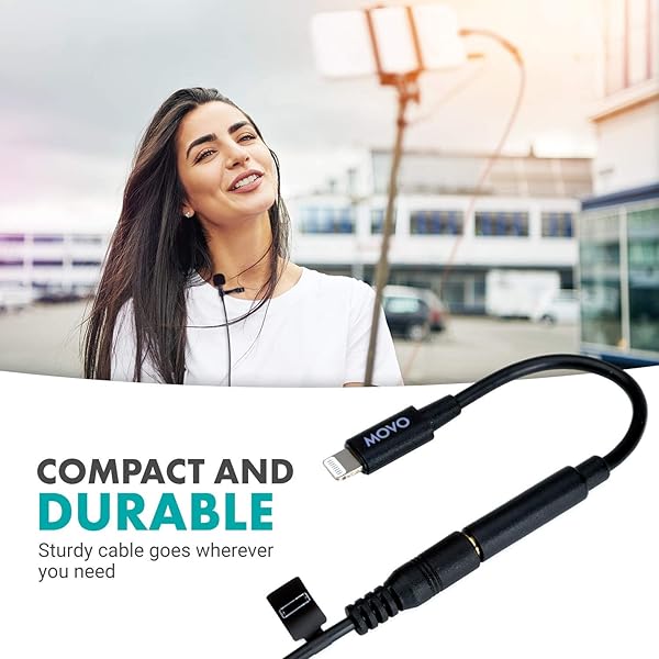 Movo Buy Movo IMA-1 TRRS Microphone Adapter for iPhone & iPad - Lightning Connector Dongle for Pro Audio - View 8 of 8