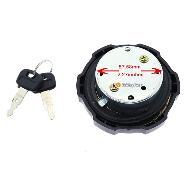 FP FRIDAYPARTS FridayParts Fuel Cap 2658575 with Keys 459A for Caterpillar CAT Mini Excavator 303.5C 304C CR 305.5D 308E Replacement - View 3 of 7