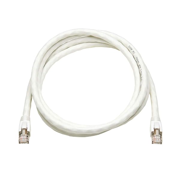 TRIPP LITE Tripp Lite Cat8 Snagless Ethernet Cable, 25G/40G Certified Network Patch Cable, 22 AWG S/FTP, PoE, White, 6 Feet / 1.8 Meters, Life Limited Manufacturer's Warranty (N272-006-WH) - View 3 of 6