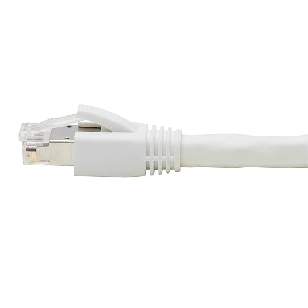 TRIPP LITE Tripp Lite Cat8 Snagless Ethernet Cable, 25G/40G Certified Network Patch Cable, 22 AWG S/FTP, PoE, White, 6 Feet / 1.8 Meters, Life Limited Manufacturer's Warranty (N272-006-WH) - View 6 of 6