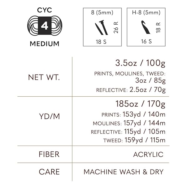 Lion Brand Yarn Lion Brand Yarn Basic Stitch Anti-Pilling Knitting Yarn 3-Pack Red Heather Ideal for Crocheting - View 5 of 6