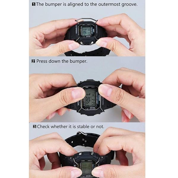 MAITER Stainless Steel Watch Bumper for Casio GW9400 Colorful Wire Guard Protector - View 5 of 5