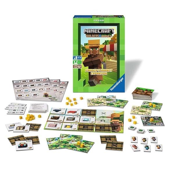 Ravensburger Ravensburger Minecraft Builders and Biomes Farmers Market Expansion Strategy Board Game for Ages 10 and Up Amazon Exclusive - View 4 of 4