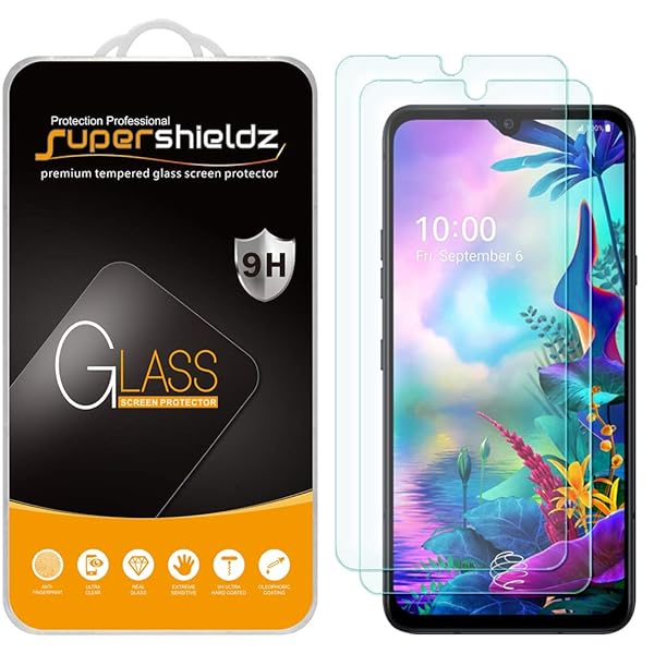 Supershieldz 2 Pack Tempered Glass Screen Protector for LG G8X ThinQ Anti Scratch Bubble Free Not for Dual Screen