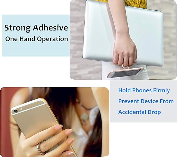 lenoup Lenoup Transparent Heart Cell Phone Ring Holder Kickstand Bling Bling Sparkle Diamond Clear Finger Grip Stand Silver Black - View 7 of 7