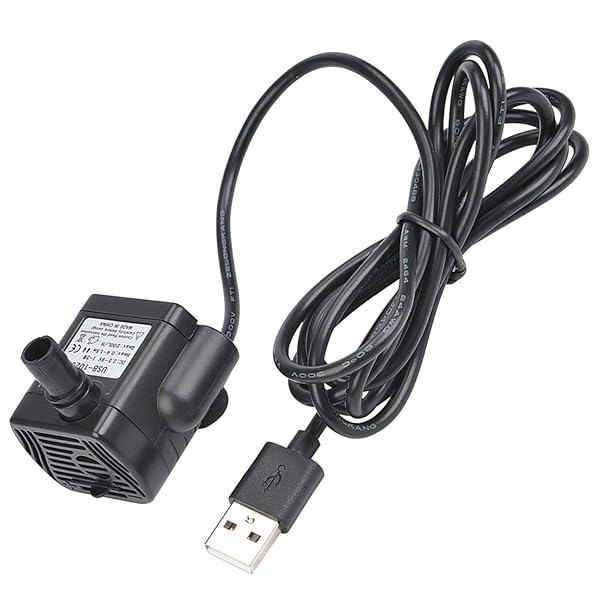 DGZZI USB Submersible Pump 3W Mini Water Pump for Fish Tank Aquarium Fountain Pond DC3.5V-9V