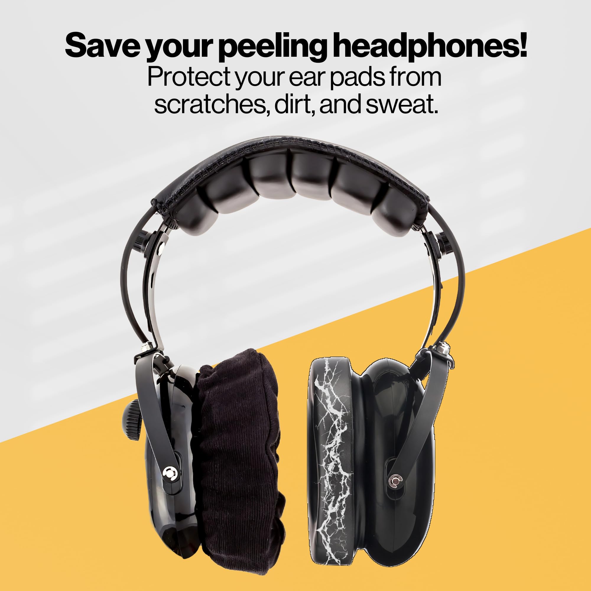 KORE AVIATION KORE AVIATION Cotton Headphone Ear Covers Washable Double Knit for Headsets Gym Training Racing Gaming Hunting Ear Pads - View 6 of 7