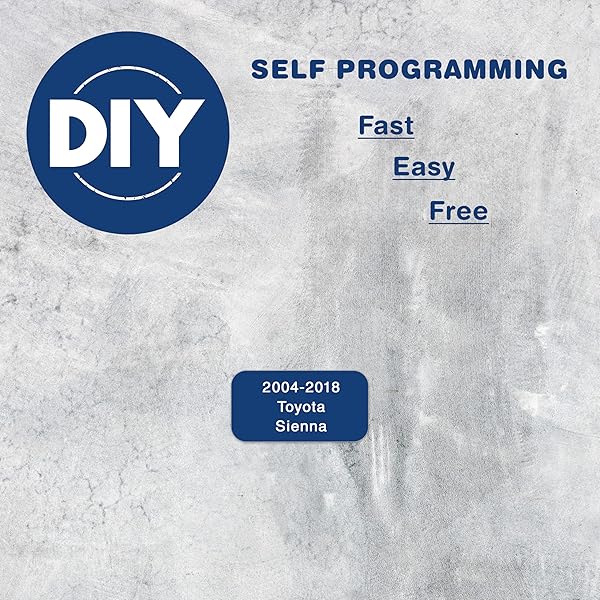 KeylessOption KeylessOption Key Fob for 2004 to 2018 Toyota Sienna with Programming Guide 5-Button GQ43VT20T Keyless Entry Remote Control - View 4 of 9