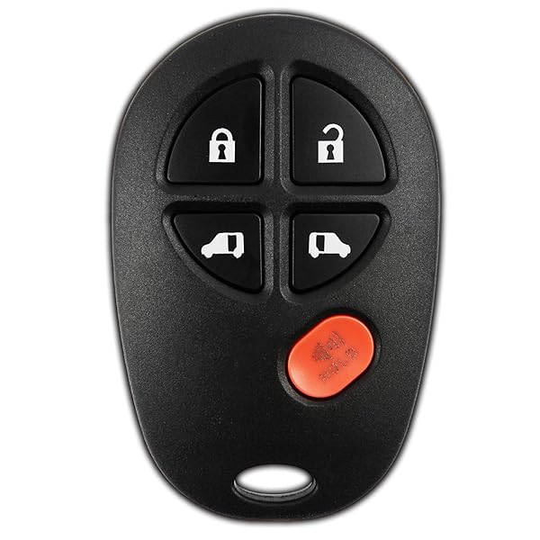 KeylessOption KeylessOption Key Fob for 2004 to 2018 Toyota Sienna with Programming Guide 5-Button GQ43VT20T Keyless Entry Remote Control - View 2 of 9