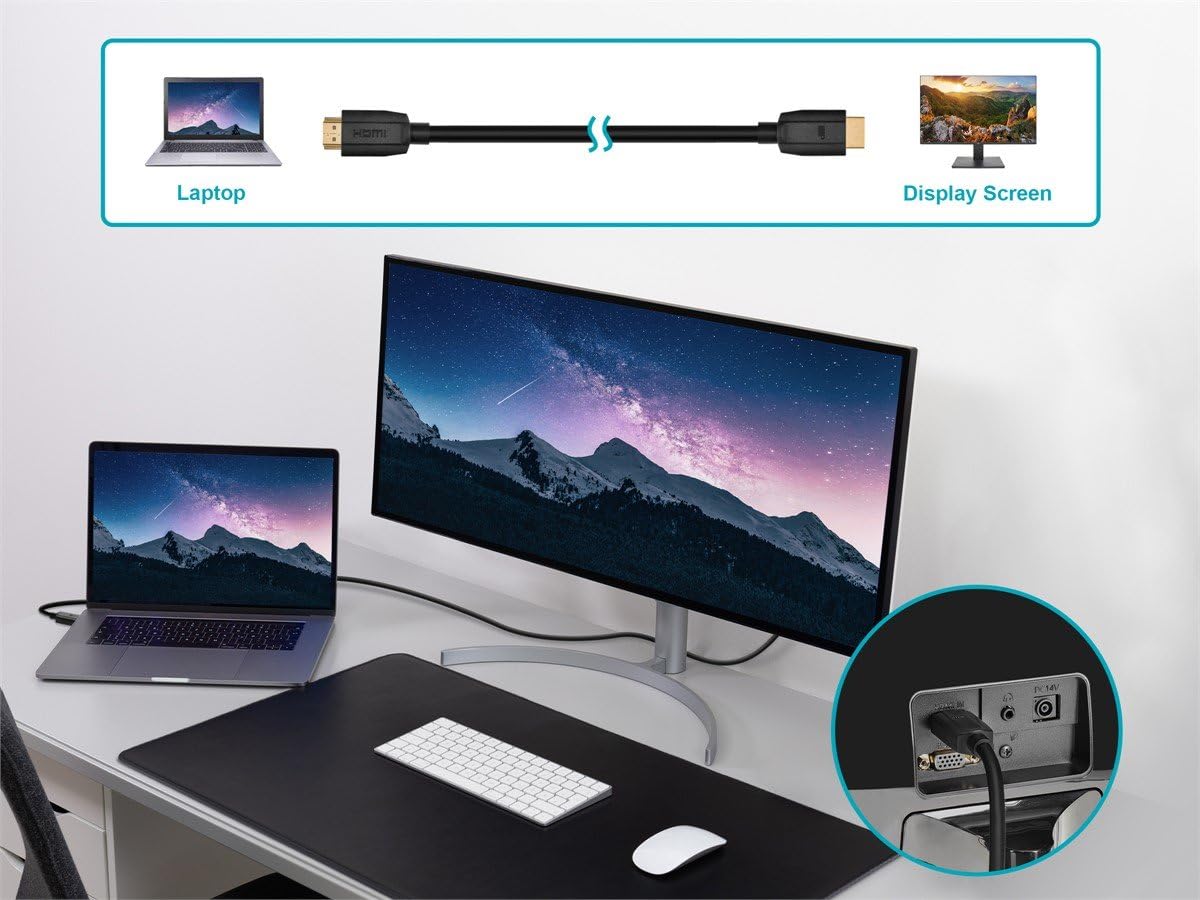 Monoprice Monoprice Ultra 8K Premium High Speed HDMI Cable 8 Feet 48Gbps 8K60Hz Dynamic HDR eARC DynamicView Series 1 Count Pack of 1 - View 5 of 6