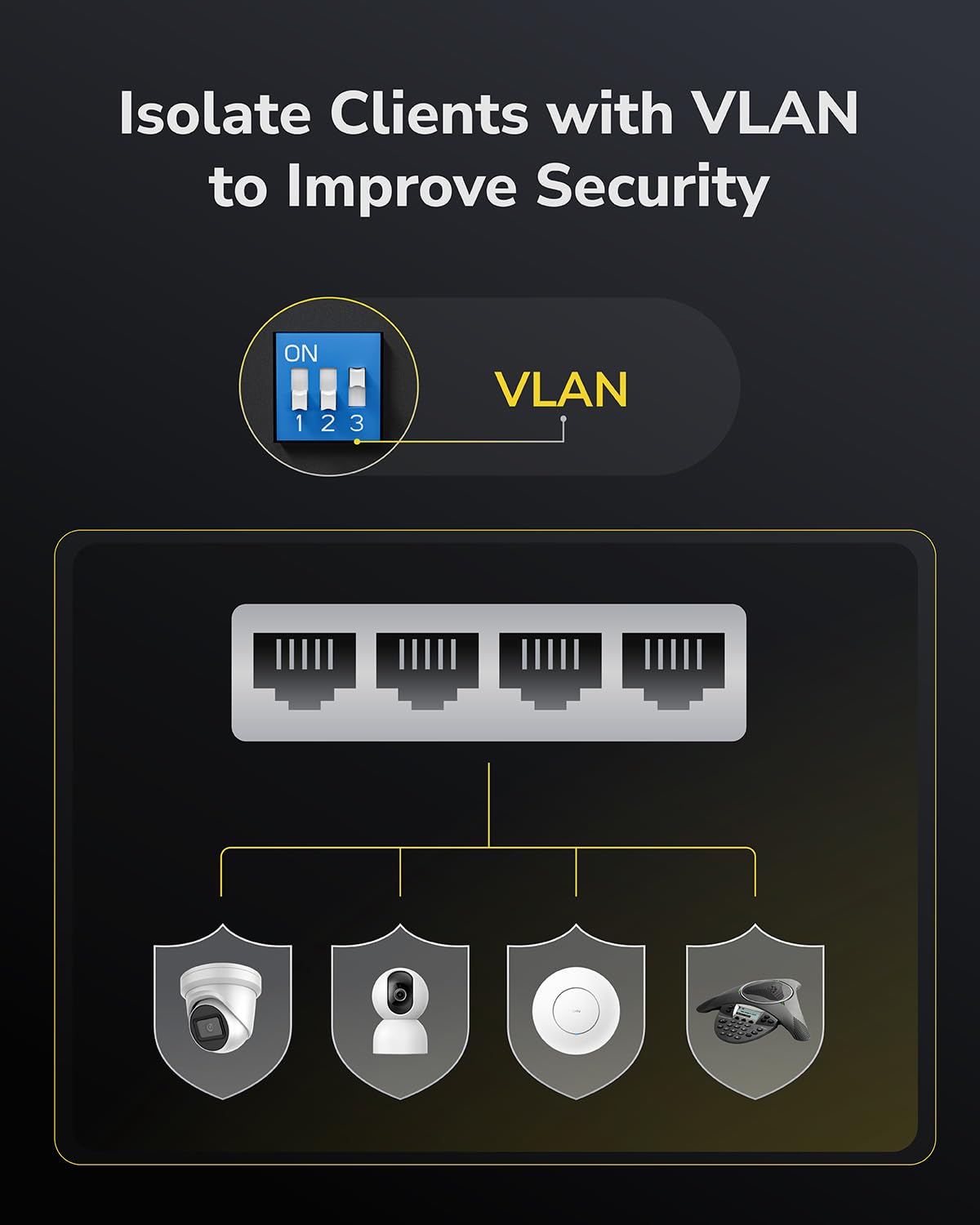 Cudy Cudy 8 Port Fast Ethernet PoE Switch 10/100Mbps with 8 PoE+ Ports 120W Plug and Play Sturdy Metal Design - View 7 of 9