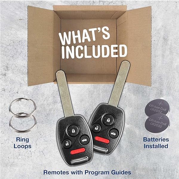 KeylessOption KeylessOption Key Fob Replacement for 2008-2014 Honda Accord CRV Acura TL TSX ZDX 4-Button Keyless Entry Remote Control - View 3 of 9