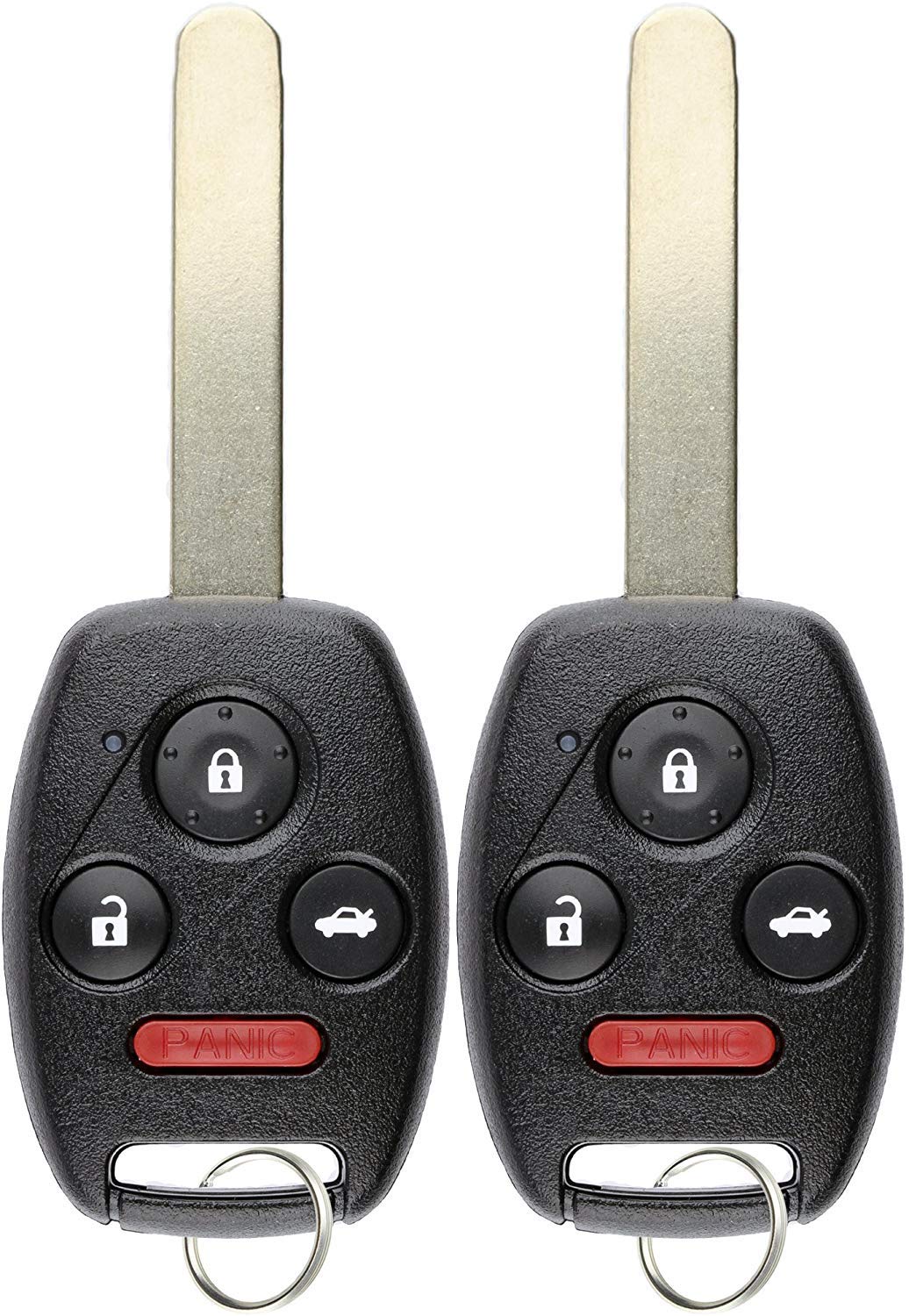 KeylessOption Keyless Entry Remote Fob Uncut Ignition Car Key Pack for 2006-2011 Honda Civic EX Si N5F-S0084A