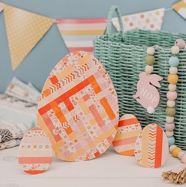 Woodpeckers Woodpeckers 3 Sturdy Egg Wood Cutouts 10 x 7 Inch Smooth Paintable Easter Egg Ornament for Crafts and Decorations - View 6 of 9