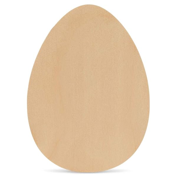 Woodpeckers Woodpeckers 3 Sturdy Egg Wood Cutouts 10 x 7 Inch Smooth Paintable Easter Egg Ornament for Crafts and Decorations