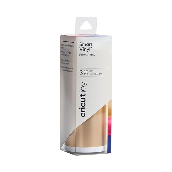 Cricut Cricut Joy Smart Permanent Vinyl Matte Metallic Gala Sampler 3 Sheets 5.5x18 Compatible with Joy Machine