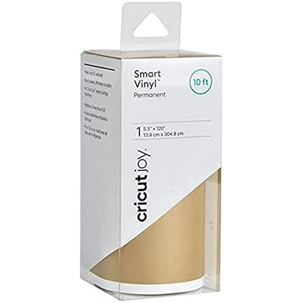 Buy Cricut 2007355 JOY Vinyl Gold - 5.5in x 120in for Stunning Craft Projects