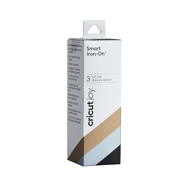 "Shop Cricut Joy Smart Iron On Vinyl - 5.5" x 12" HTV Roll Classics Sampler for DIY Projects"