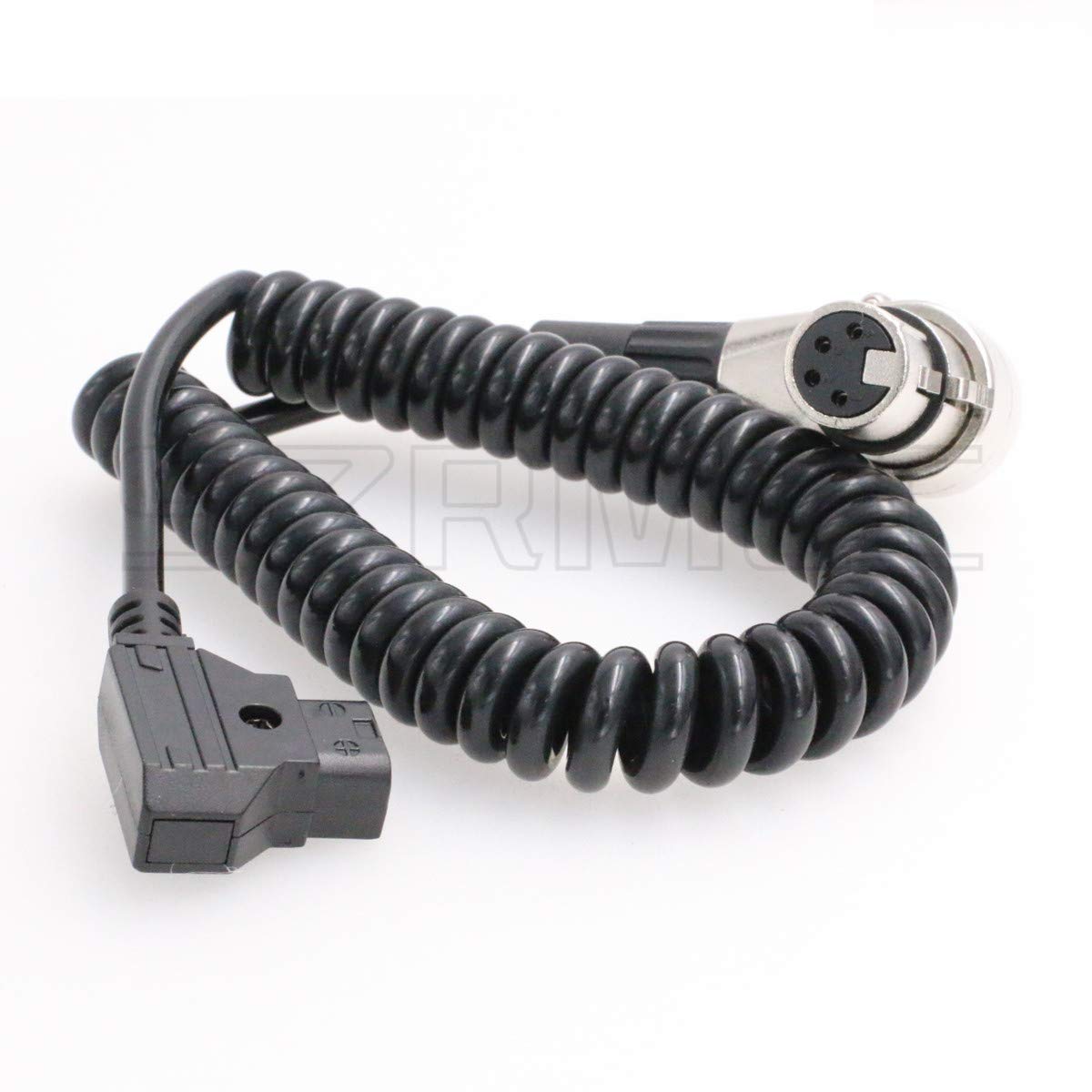 SZRMCC D-tap to XLR 4 Pin Female Coiled Power Cable for DSLR Camcorder LED Flash Light ARRI Alexa Camera Monitor