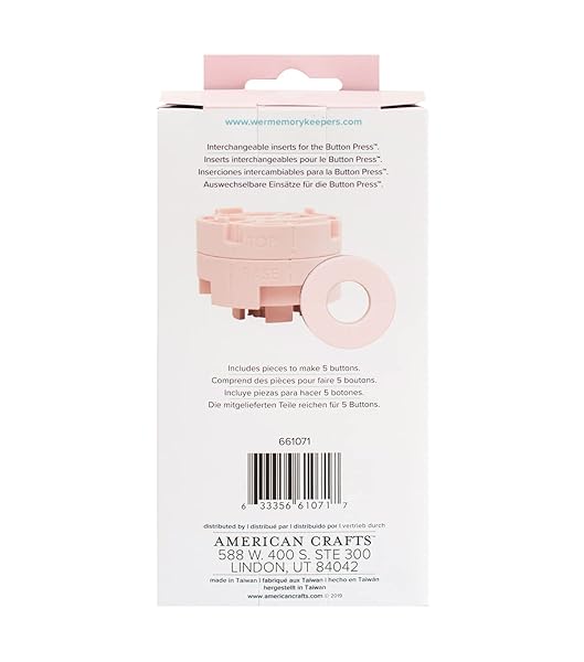 We R Memory Keepers DIY 25mm Buttons with We R Memory Keepers Button Press - Perfect for Bags, Crafts & Scrapbooking - View 4 of 7