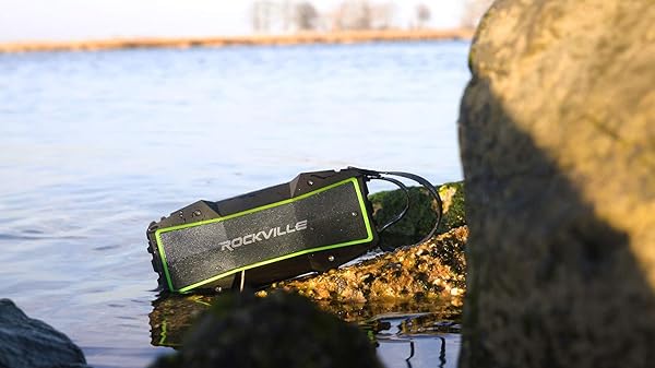 Rockville Rockville Rock Everywhere Portable Bluetooth Speaker: Waterproof, Wireless & Powerful Sound in Black - View 3 of 10