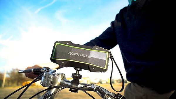Rockville Rockville Rock Everywhere Portable Bluetooth Speaker: Waterproof, Wireless & Powerful Sound in Black - View 6 of 10