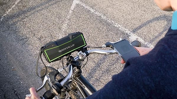 Rockville Rockville Rock Everywhere Portable Bluetooth Speaker: Waterproof, Wireless & Powerful Sound in Black - View 7 of 10