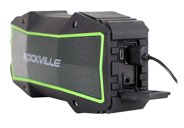 Rockville Rockville Rock Everywhere Portable Bluetooth Speaker: Waterproof, Wireless & Powerful Sound in Black - View 8 of 10