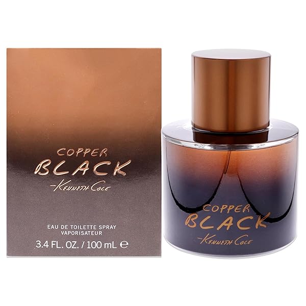 Kenneth Cole Kenneth Cole Copper Black Eau de Toilette Spray for Men - 3.4 Fl Oz | Fresh & Masculine Fragrance
