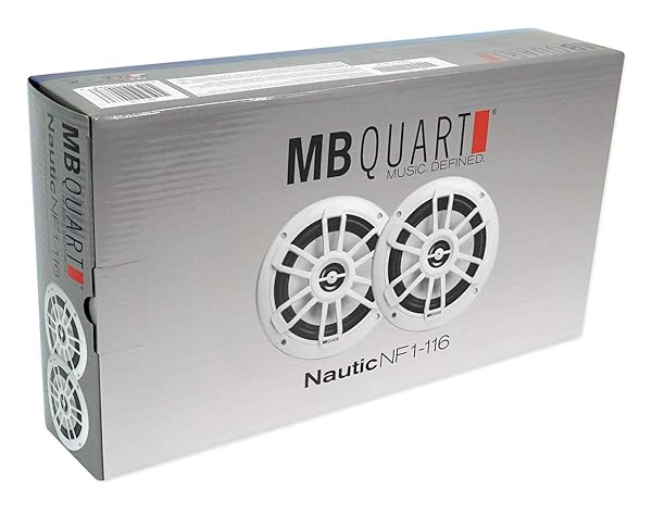 MB Quart MB Quart NF1-116 Nautic Series 6.5 Inch 80 Watt Coaxial Speakers White for Superior Sound Quality - View 7 of 7