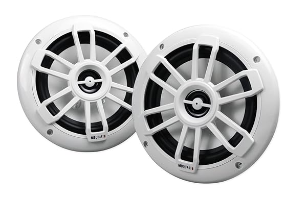 MB Quart MB Quart NF1-116 Nautic Series 6.5 Inch 80 Watt Coaxial Speakers White for Superior Sound Quality