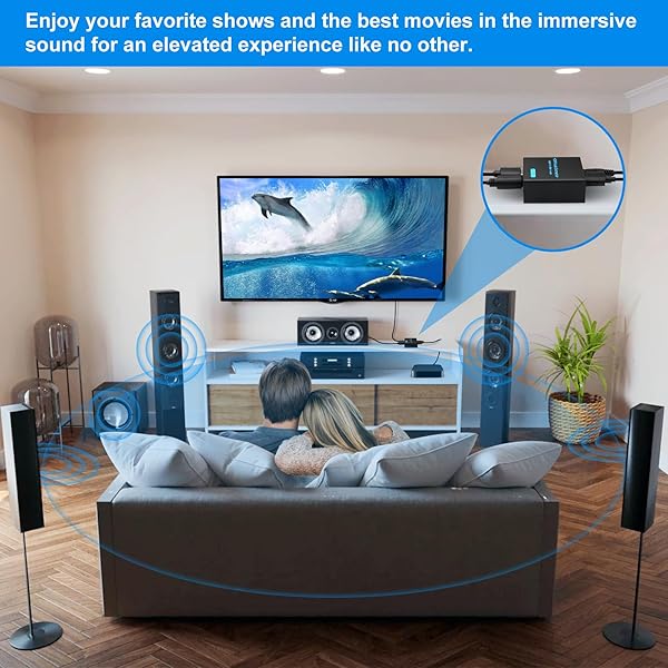 VPFET VPFET HDMI Audio Extractor 4K HDMI to Optical 3.5mm AUX Adapter Splitter Converter with HDCP Digital DTS 5.1 PCM Support - View 8 of 9