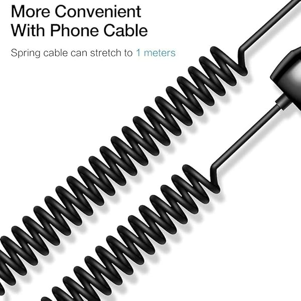 BoxWave BoxWave Car Charger for Samsung Galaxy Z Flip with Extra USB Port and Built-in Cable Black - View 6 of 10