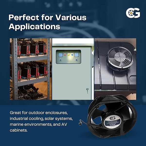coolerguys Coolerguys 7 Inch 12v Waterproof Fan Compact Design for Efficient Cooling and Durability - View 8 of 8