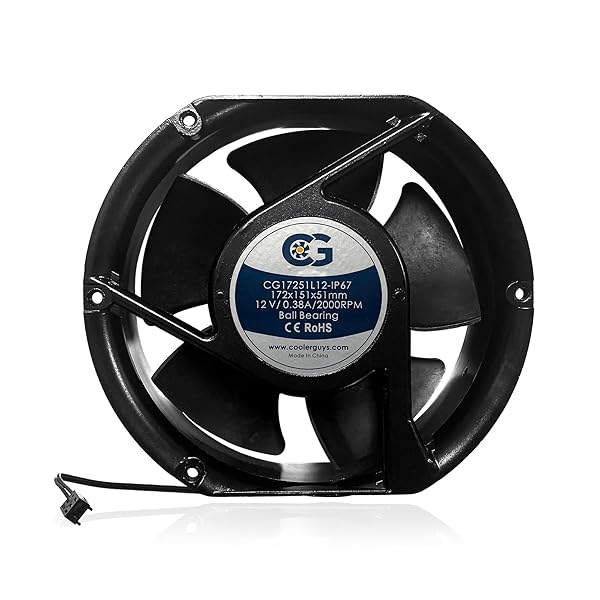coolerguys Coolerguys 7 Inch 12v Waterproof Fan Compact Design for Efficient Cooling and Durability