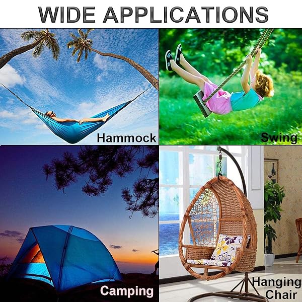 Lsqurel Spring Snap Hook Lsqurel 304 Stainless Steel Carabiner Clips Keychain Heavy Duty Quick Link for Camping Hiking Traveling M6 30pcs - View 7 of 7