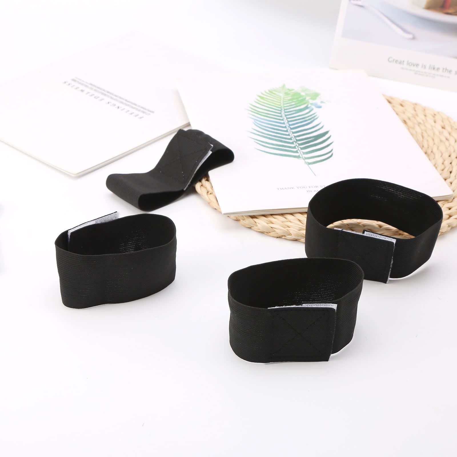 Petyoung Petyoung 15PCS Black Elastic Arm Band Adjustable Mourning Band for Funeral Soccer Football Memorial Use - View 9 of 9