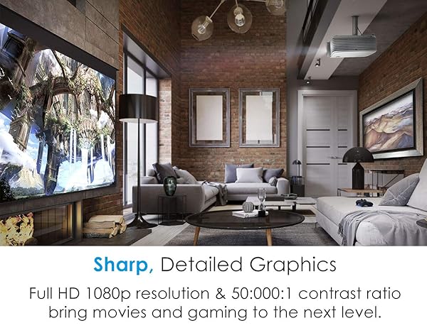 Optoma Optoma HD28HDR 1080p Home Theater Projector for Gaming and Movies | Support for 4K Input | HDR Compatible | 120Hz refresh rate | Enhanced Gaming Mode, 8.4ms Response Time | High-Bright 3600 lumens - View 3 of 9