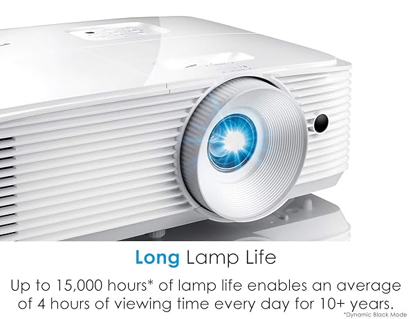 Optoma Optoma HD28HDR 1080p Home Theater Projector for Gaming and Movies | Support for 4K Input | HDR Compatible | 120Hz refresh rate | Enhanced Gaming Mode, 8.4ms Response Time | High-Bright 3600 lumens - View 7 of 9