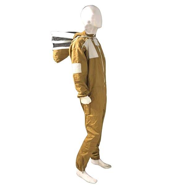 Clothes & Leather Gear Beekeeping Ventilated Suit and Jacket with Fencing Veil for Protection 2XL