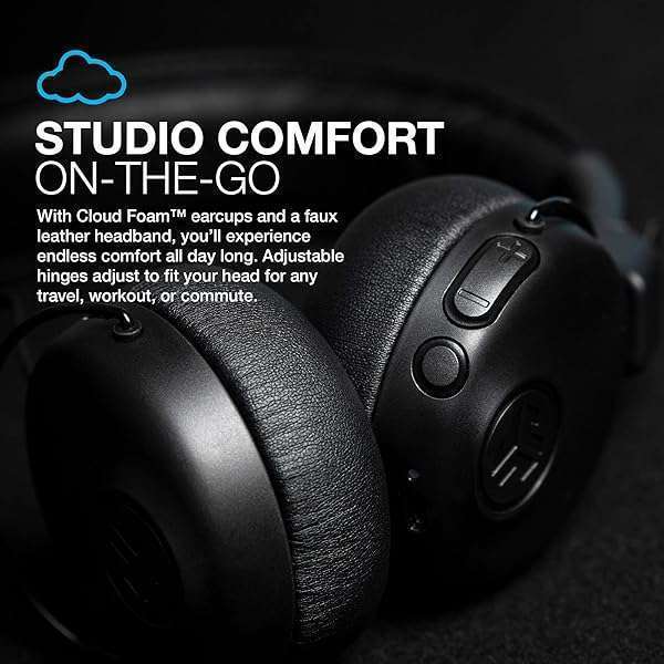 JLab JLab Studio ANC On-Ear Wireless Headphones: 34+ Hour Playtime, Active Noise Cancellation & Custom Sound - View 7 of 7