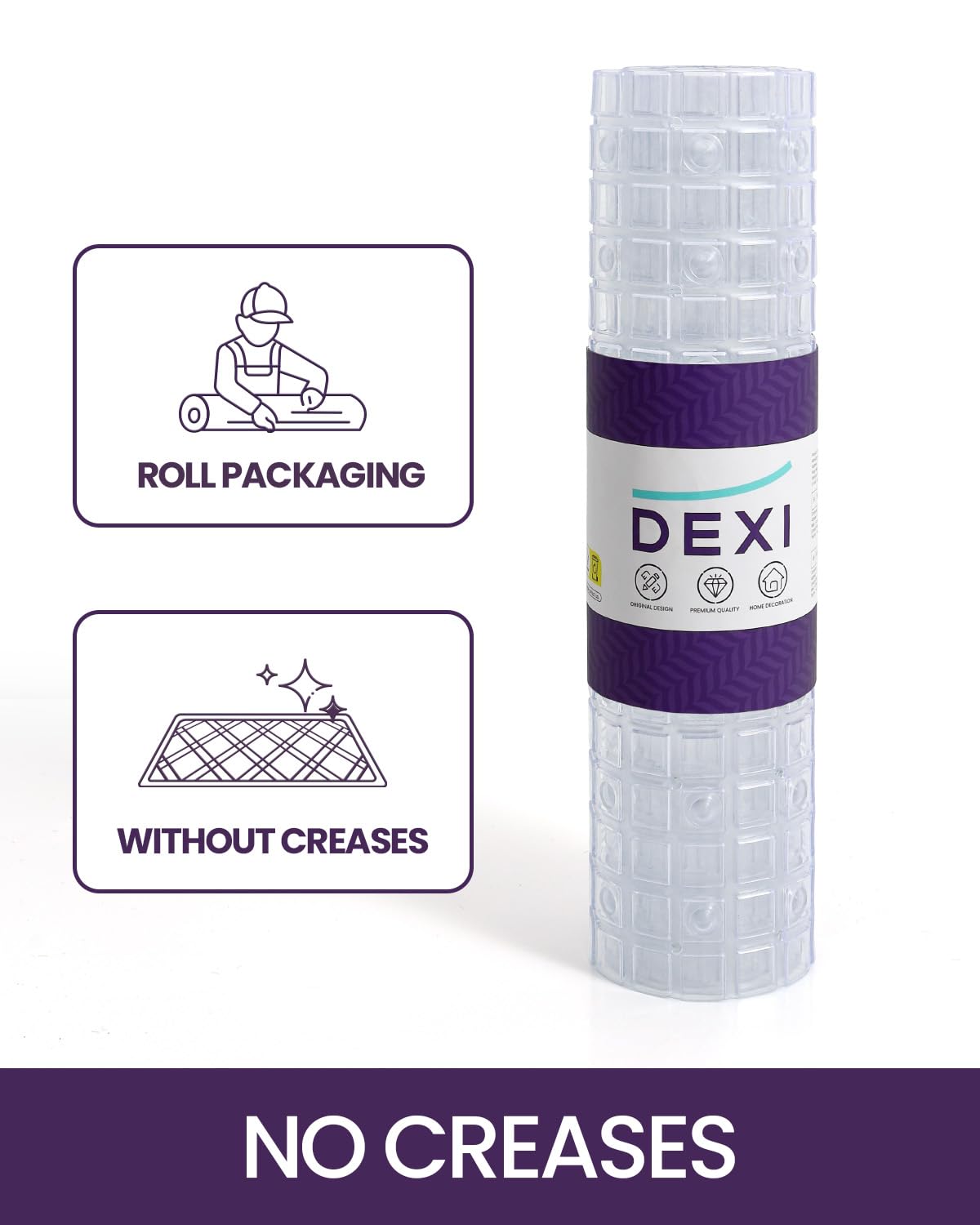 DEXI DEXI Non-Slip Bathtub Mat 39x16 - Extra Long, Suction Cups, Drain Holes, Machine Washable for Safe Showering - View 6 of 9