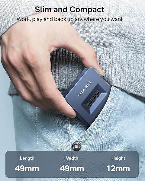 FREEGENE ACASIS NVME to USB Docking Station: Fast 10Gbps M.2 Adapter with Aluminium Alloy for NVMe & SATA SSDs - View 8 of 10
