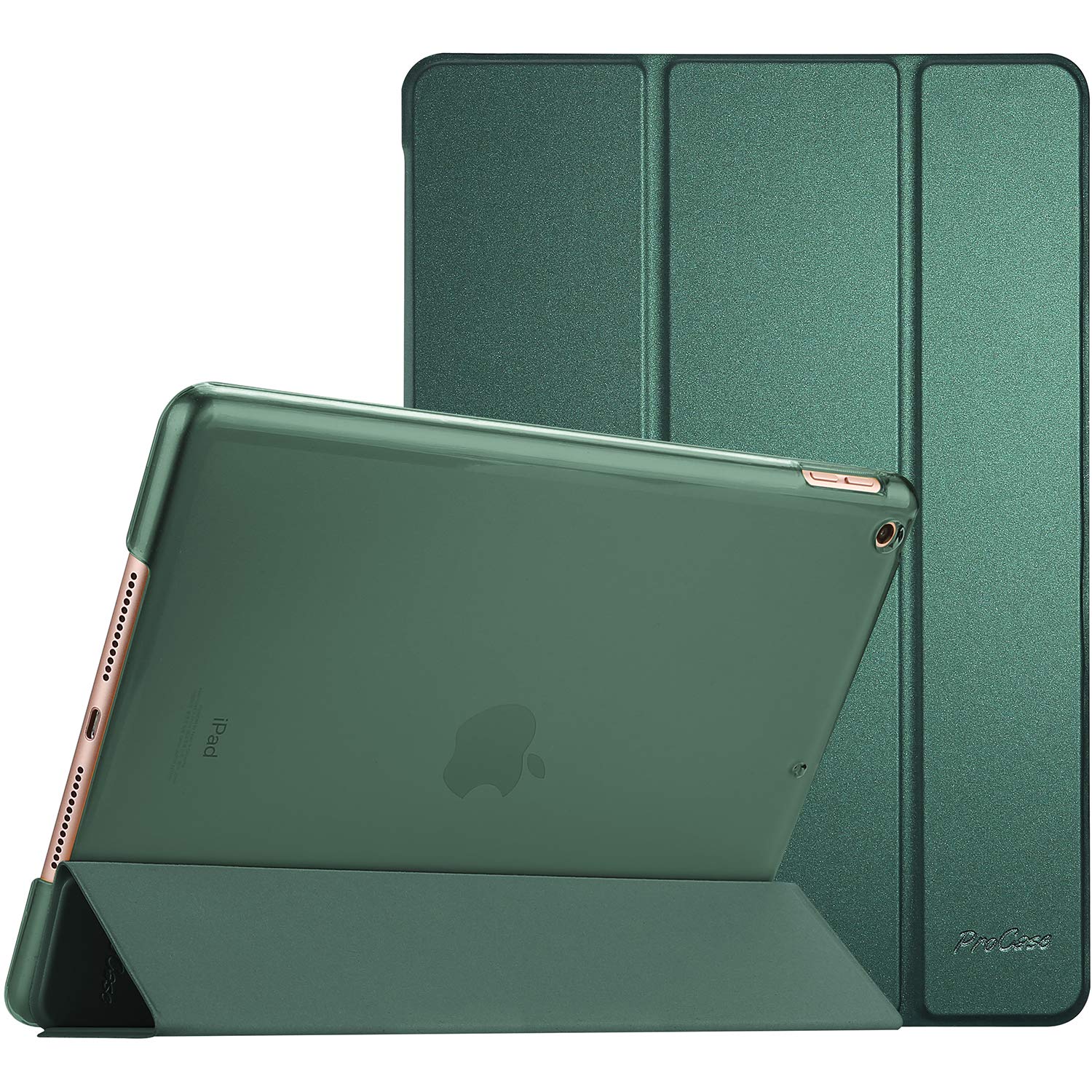 ProCase iPad 9th 8th 7th Generation Case 10.2 Inch Cover Midnight Green Durable Protection for Your Device