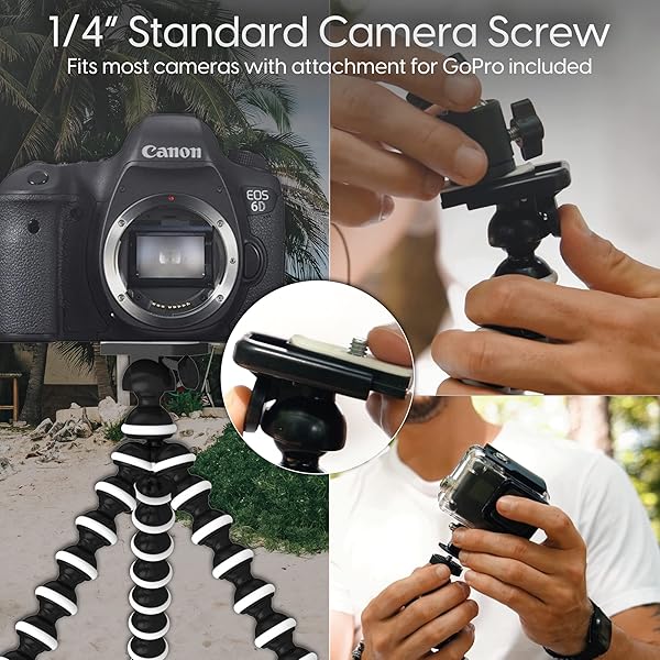 TalkWorks Flexible Tripod for iPhone & Android - Bendable Legs, Remote for Selfies & Vlogging | TALK WORKS - View 6 of 8