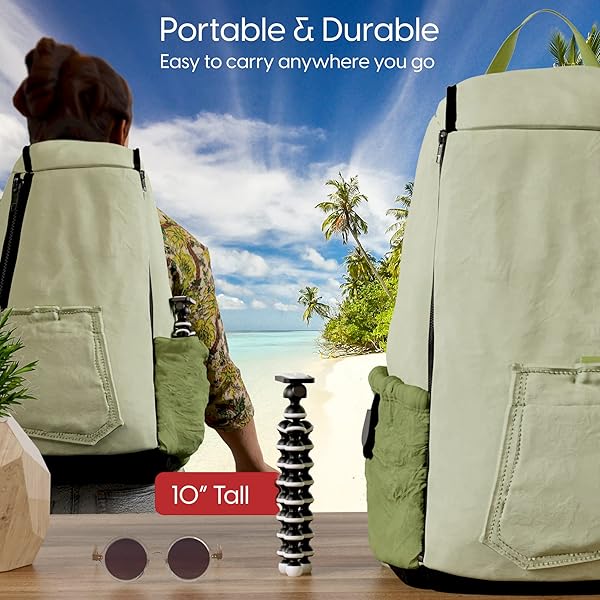 TalkWorks Flexible Tripod for iPhone & Android - Bendable Legs, Remote for Selfies & Vlogging | TALK WORKS - View 7 of 8